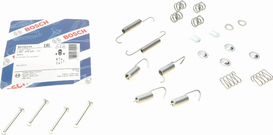 BOSCH 1 987 475 326 - Sada příslušenství, parkovací brzdové čelisti parts5.com