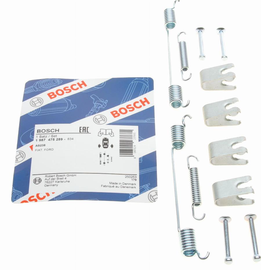 BOSCH 1 987 475 289 - Set accesorii, sabot de frana parts5.com