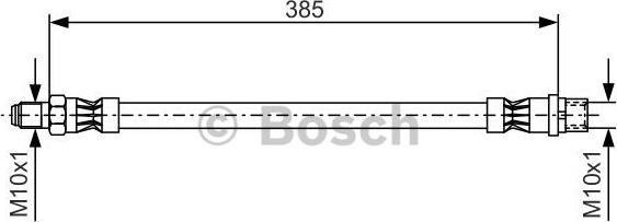 BOSCH 1 987 476 439 - Спирачен маркуч parts5.com