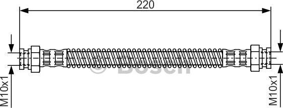 BOSCH 1 987 476 560 - Тормозной шланг parts5.com