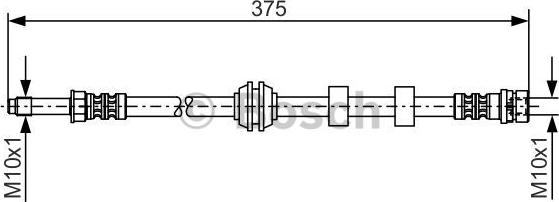 BOSCH 1 987 476 626 - Brake Hose parts5.com