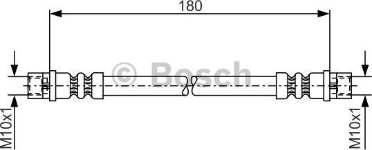 BOSCH 1 987 476 018 - Тормозной шланг parts5.com