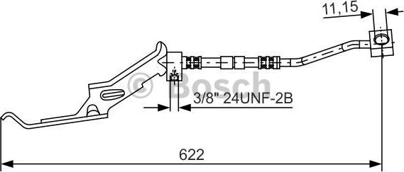 BOSCH 1 987 476 086 - Furtun frana parts5.com