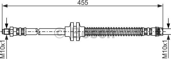 BOSCH 1 987 476 126 - Ελαστικός σωλήνας φρένων parts5.com