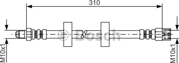 BOSCH 1 987 476 217 - Pidurivoolik parts5.com