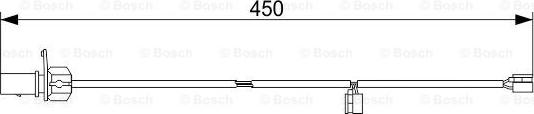 BOSCH 1 987 473 583 - Сигнализатор, износ тормозных колодок parts5.com