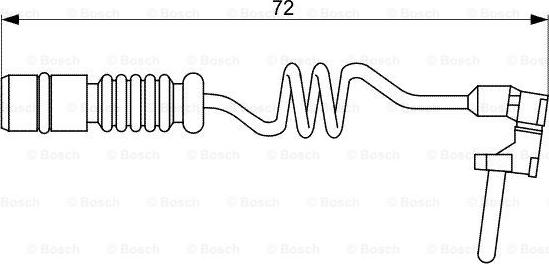 BOSCH 1 987 473 057 - Senzor de avertizare,uzura placute de frana parts5.com