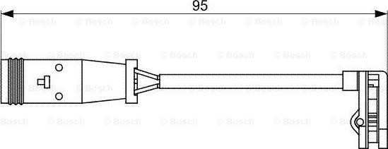 BOSCH 1 987 473 036 - Signalni kontakt, trošenje kočione pločice parts5.com