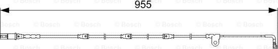 BOSCH 1 987 473 028 - Senzor de avertizare,uzura placute de frana parts5.com