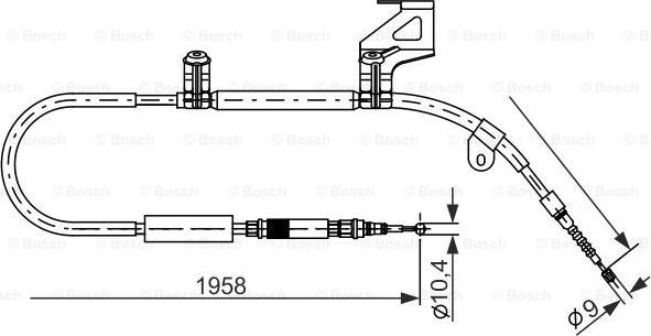 BOSCH 1 987 477 604 - Vaijeri, seisontajarru parts5.com