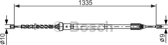 BOSCH 1 987 477 783 - Cięgło, hamulec postojowy parts5.com