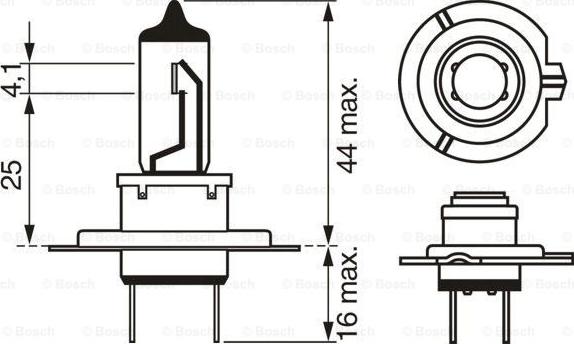 BOSCH 1 987 301 426 - Lámpara, faro de carretera parts5.com