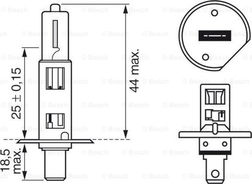 BOSCH 1 987 301 051 - Lámpara, faro de carretera parts5.com