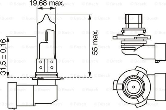 BOSCH 1 987 302 152 - Hõõgpirn,Kaugtuli parts5.com