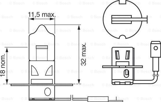 BOSCH 1 987 301 006 - Sijalica, far za dugo svetlo parts5.com