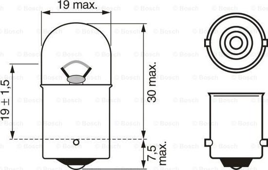 BOSCH 1 987 302 204 - Lámpara, luz intermitente parts5.com