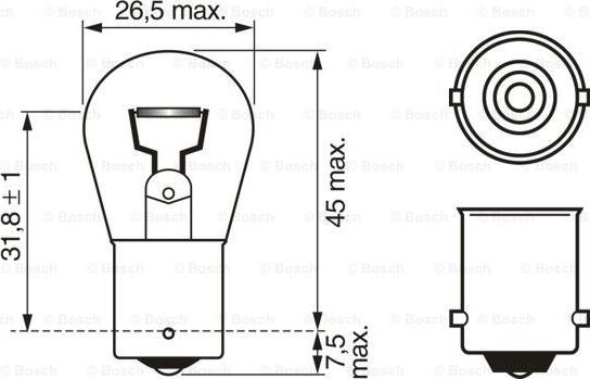 BOSCH 1 987 302 811 - Bulb, indicator parts5.com