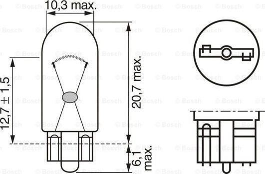 BOSCH 1 987 301 026 - Ampul, sinyal lambası parts5.com