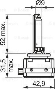 BOSCH 1 987 302 907 - Lámpara, faro de carretera parts5.com