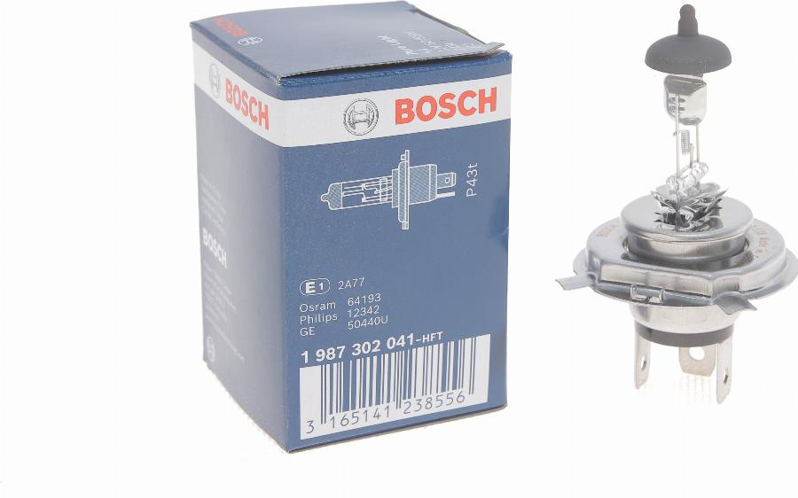 BOSCH 1 987 302 041 - Лампа накаливания, фара дальнего света parts5.com