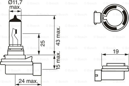 BOSCH 1 987 302 081 - Lámpara, faro de carretera parts5.com