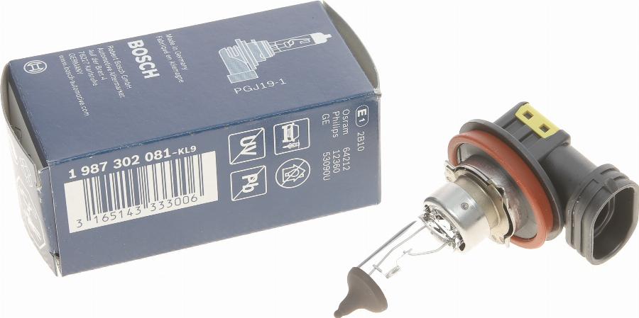 BOSCH 1 987 302 081 - Żarówka, reflektor dalekosiężny parts5.com