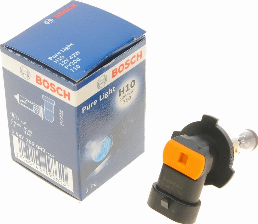 BOSCH 1 987 302 083 - Лампа накаливания, противотуманная фара parts5.com