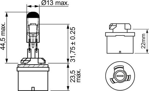 BOSCH 1 987 302 024 - Bec, proiector ceata parts5.com