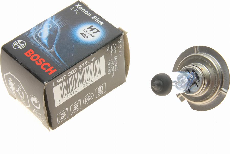 BOSCH 1 987 302 075 - Izzó, távfényszóró parts5.com