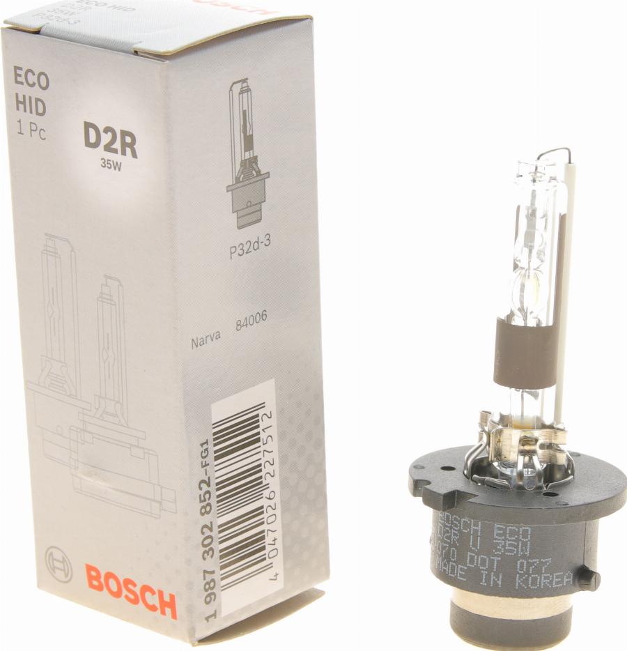 BOSCH 1 987 302 852 - Izzó, főfényszóró parts5.com