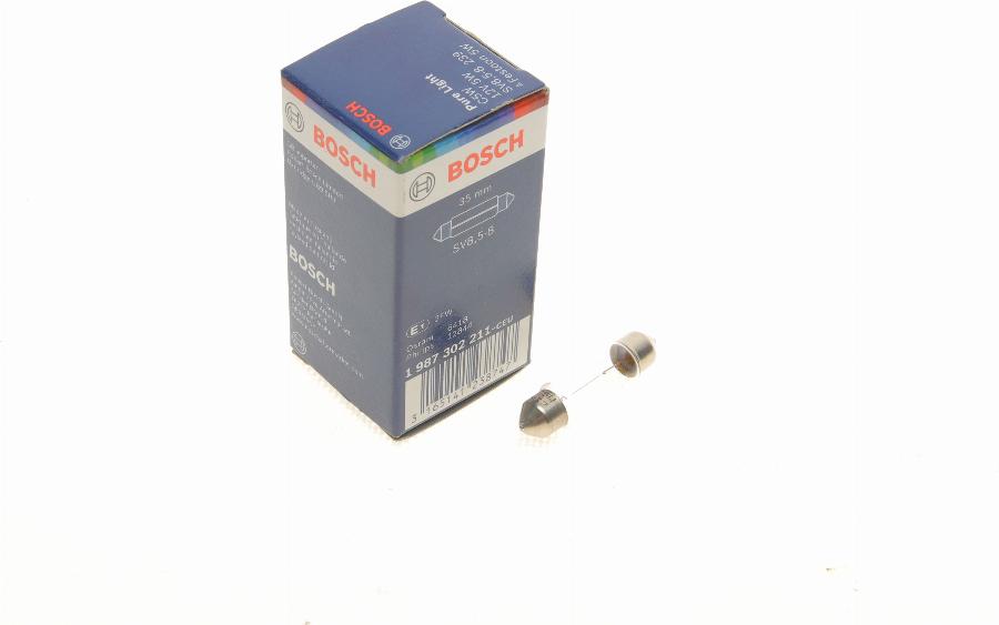 BOSCH 1 987 302 211 - Lámpara , piloto de matrícula parts5.com