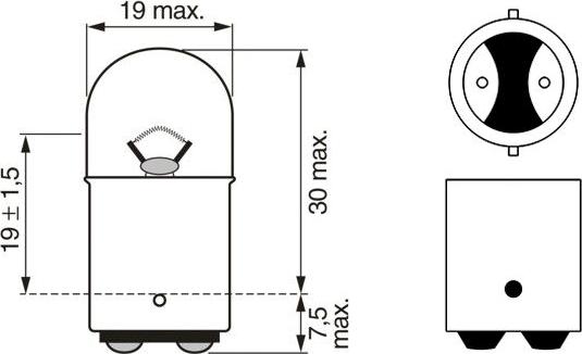 BOSCH 1 987 302 237 - Λυχνία, φλας parts5.com