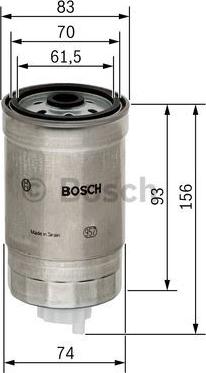 BOSCH 1 457 434 106 - Filter za gorivo parts5.com