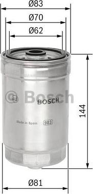 BOSCH 1 457 434 314 - Fuel filter parts5.com