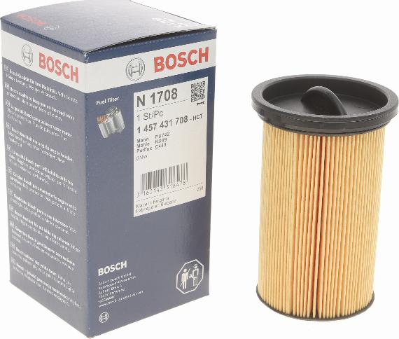 BOSCH 1 457 431 708 - Filtru combustibil parts5.com