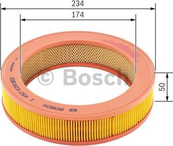 BOSCH 1 457 429 801 - Filtro de aire parts5.com