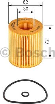 BOSCH 1 457 429 257 - Filtro de aceite parts5.com