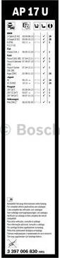 BOSCH 3 397 006 830 - Törlőlapát parts5.com