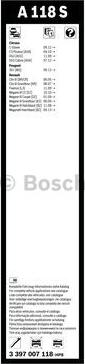 BOSCH 3 397 007 118 - Balai d'essuie-glace parts5.com