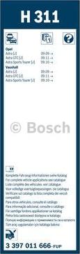 BOSCH 3 397 011 666 - Silecek süpürgesi parts5.com