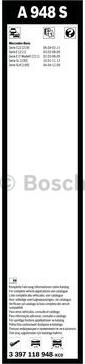 BOSCH 3 397 118 948 - Balai d'essuie-glace parts5.com