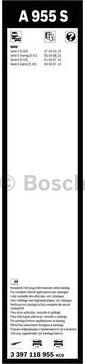 BOSCH 3 397 118 955 - Limpiaparabrisas parts5.com