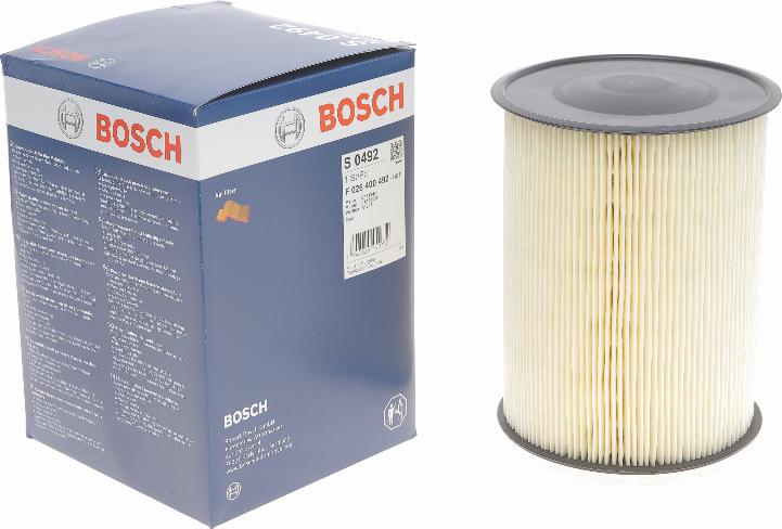 BOSCH F 026 400 492 - Filtro de aire parts5.com