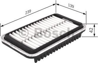 BOSCH F 026 400 418 - Filtru aer parts5.com