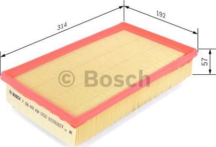 BOSCH F 026 400 434 - Filtru aer parts5.com