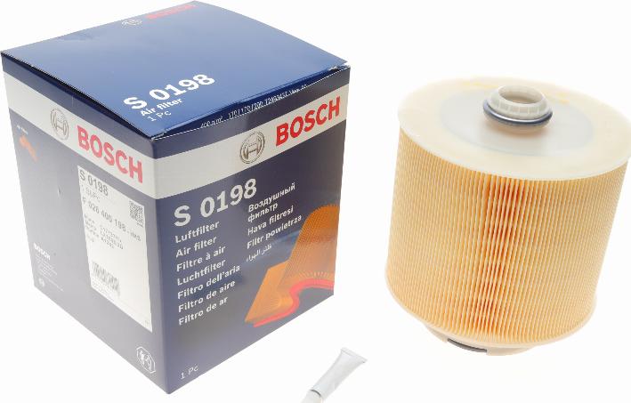 BOSCH F 026 400 198 - Filtro de aire parts5.com