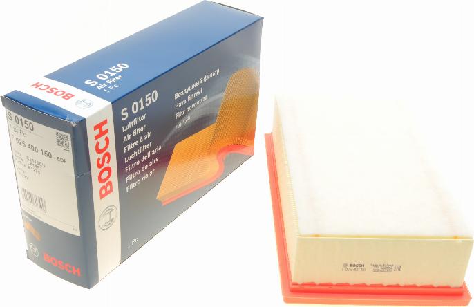 BOSCH F 026 400 150 - Air Filter parts5.com