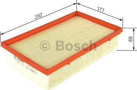 BOSCH F 026 400 287 - Vzduchový filter parts5.com