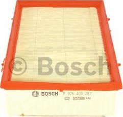 BOSCH F 026 400 287 - Vzduchový filter parts5.com