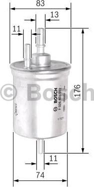 BOSCH F 026 403 012 - Filtro combustible parts5.com